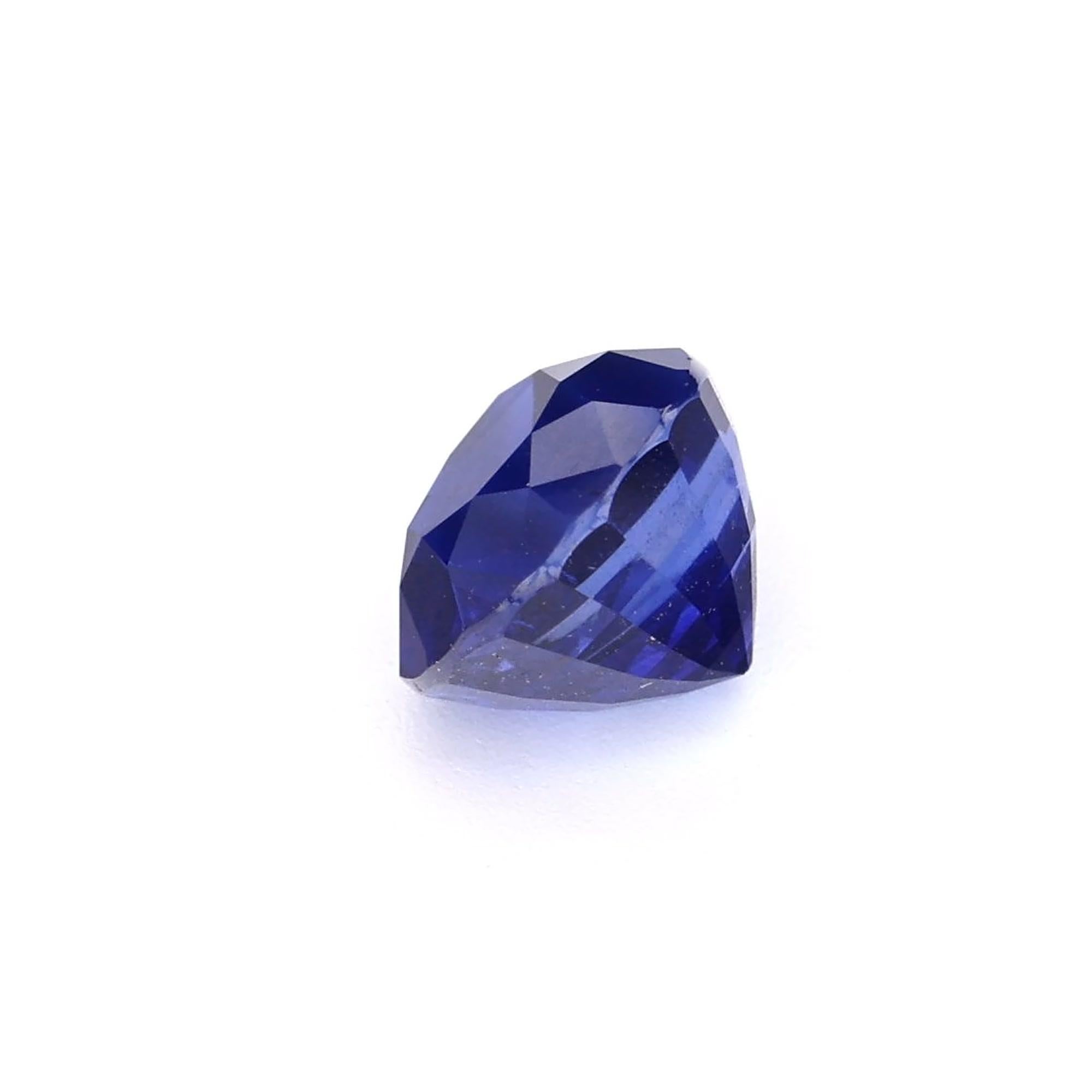Certified 2.05 carat Blue Sapphire Pear Shape Ceylon Origin Ring Stone In New Condition For Sale In Makola, LK