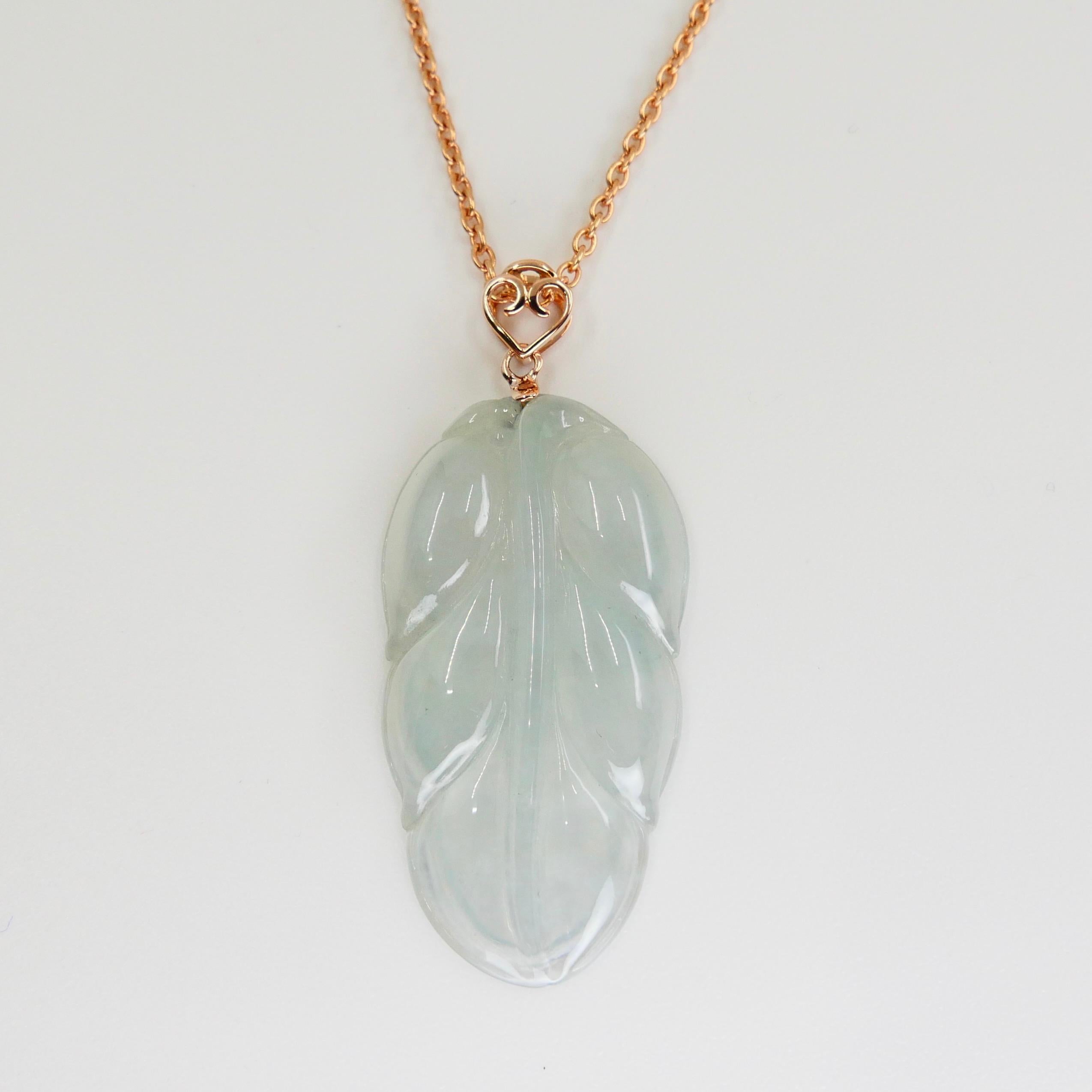 jade leaf necklace