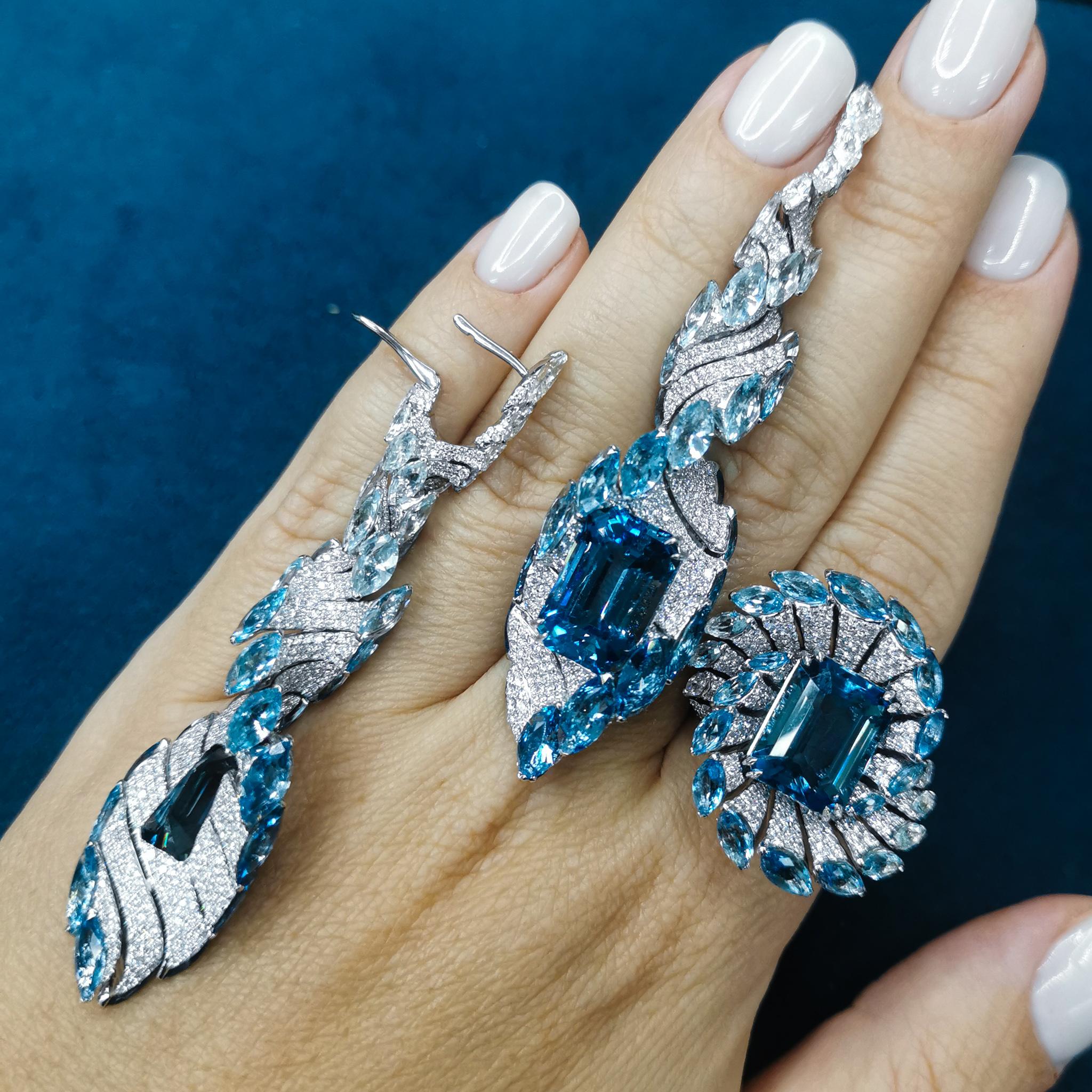 santa maria aquamarine earrings