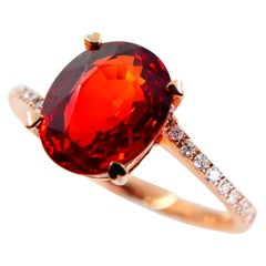 Certified 2.16 Carat Natural Ruby and Diamond Ring, 18 Karat Gold, Transparent Certified 2.16 Carat Natural Ruby and Diamond Ring, 18 Karat Gold, Transparent