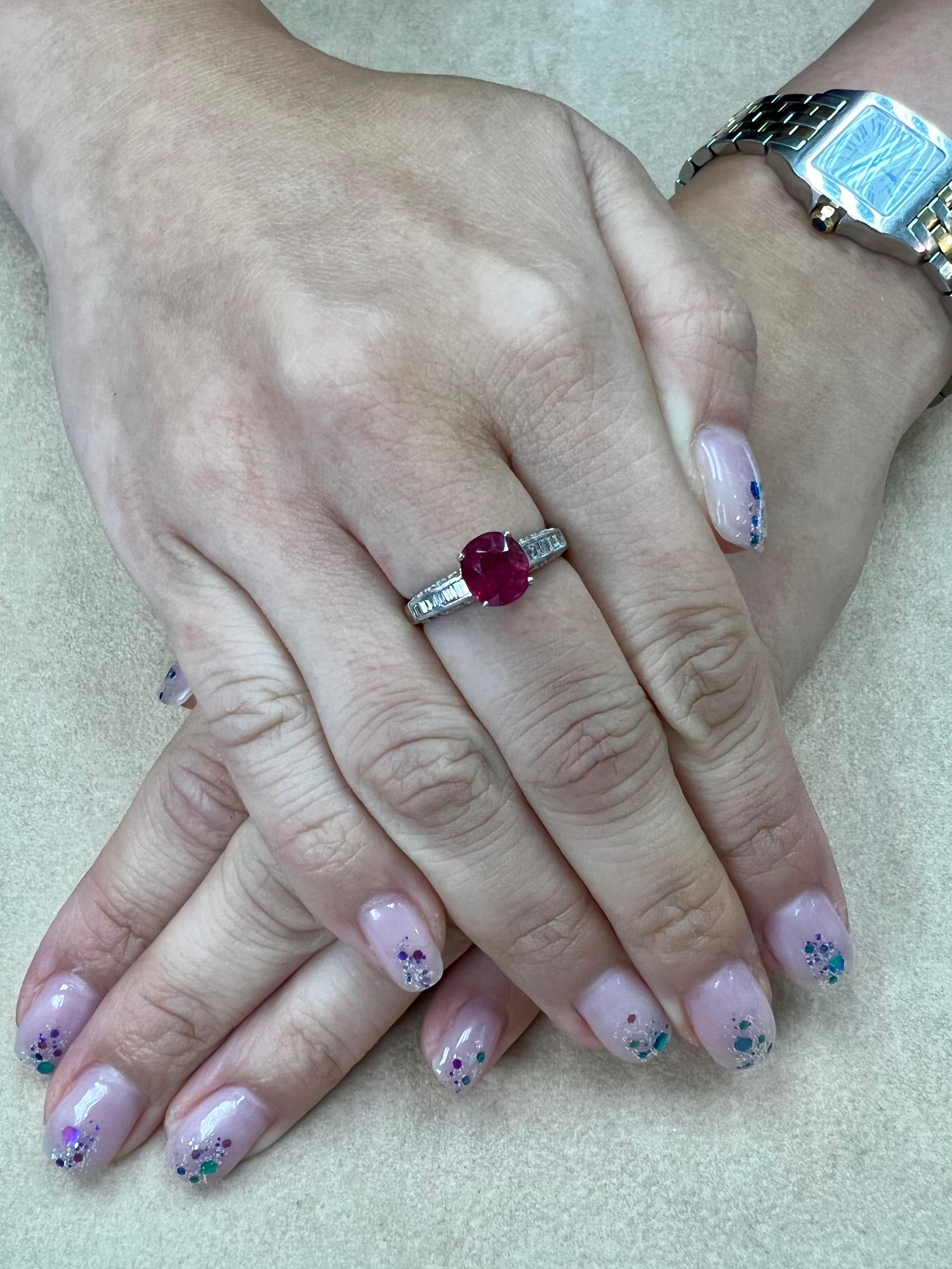 Please check out the HD Video. THIS RUBY LOOKS MUCH BETTER IN PERSON THAN ANY PHOTOS OR VIDEOS WE TOOK. This ruby is certified by The gem and pearl laboratory to be a natural ruby with no heat treatment, a TRANSPARENT red in color and from Burma.