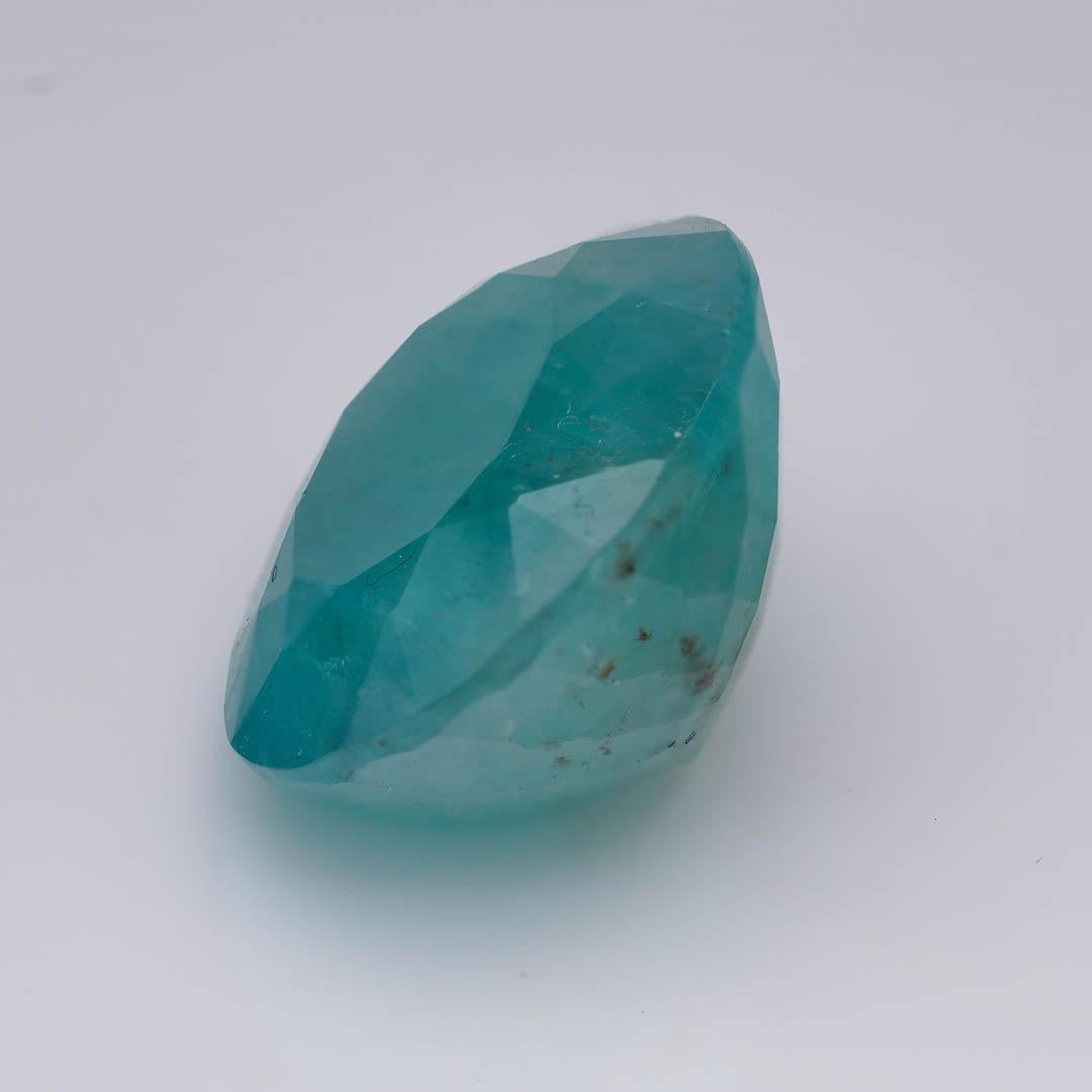 Experience the allure of rarity with this exceptional faceted Grandidierite: a gem coveted by collectors and connoisseurs alike. Displaying a mesmerizing blue-green hue with oceanic depth and translucent body, this gem captures the essence of
