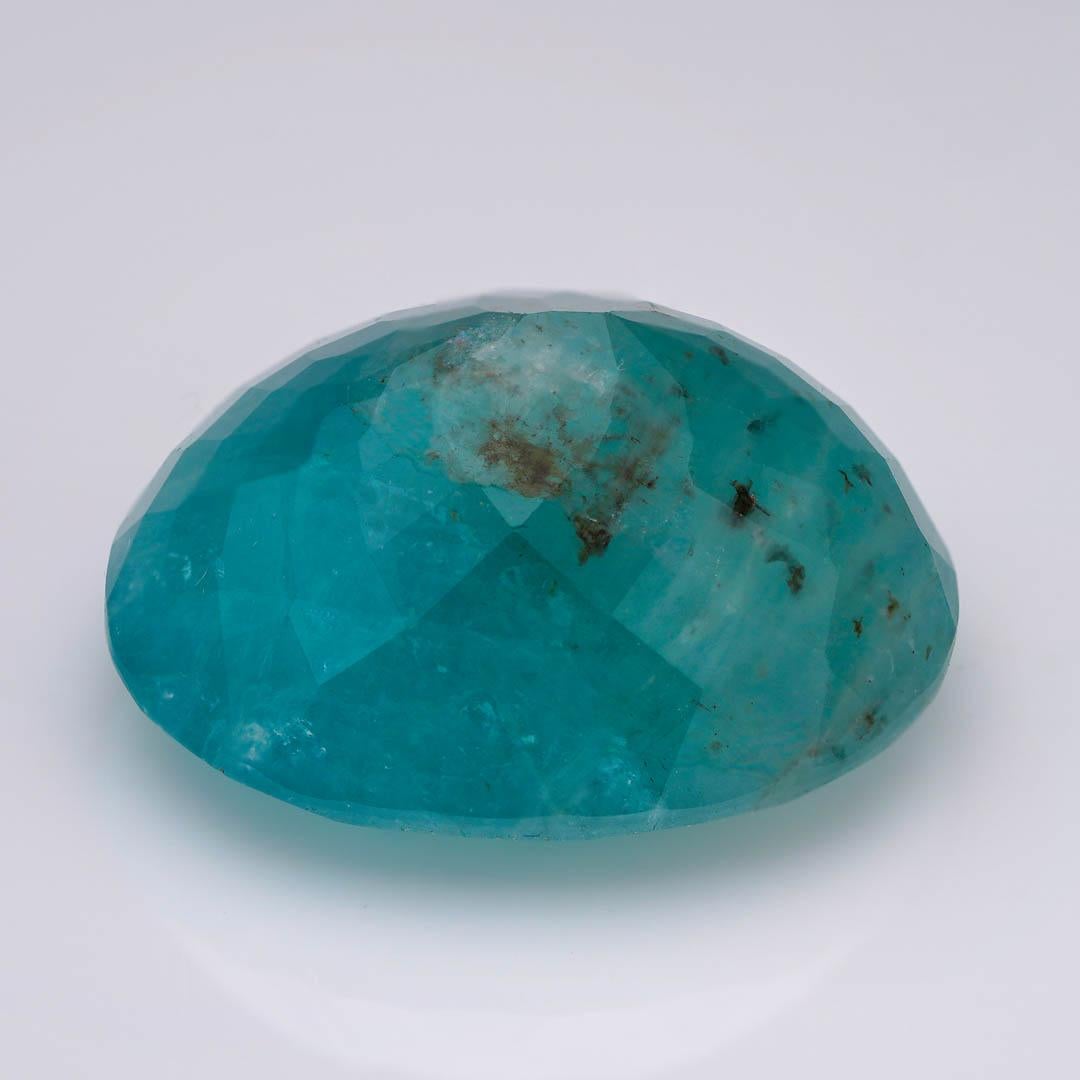 Taglio ovale Certified 21.81 Carat Natural Grandidierite Gemstone in vendita
