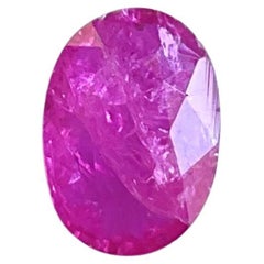 Pierre naturelle du Mozambique, certifiée 2.19 carats, taille ovale facettée, sans chaleur