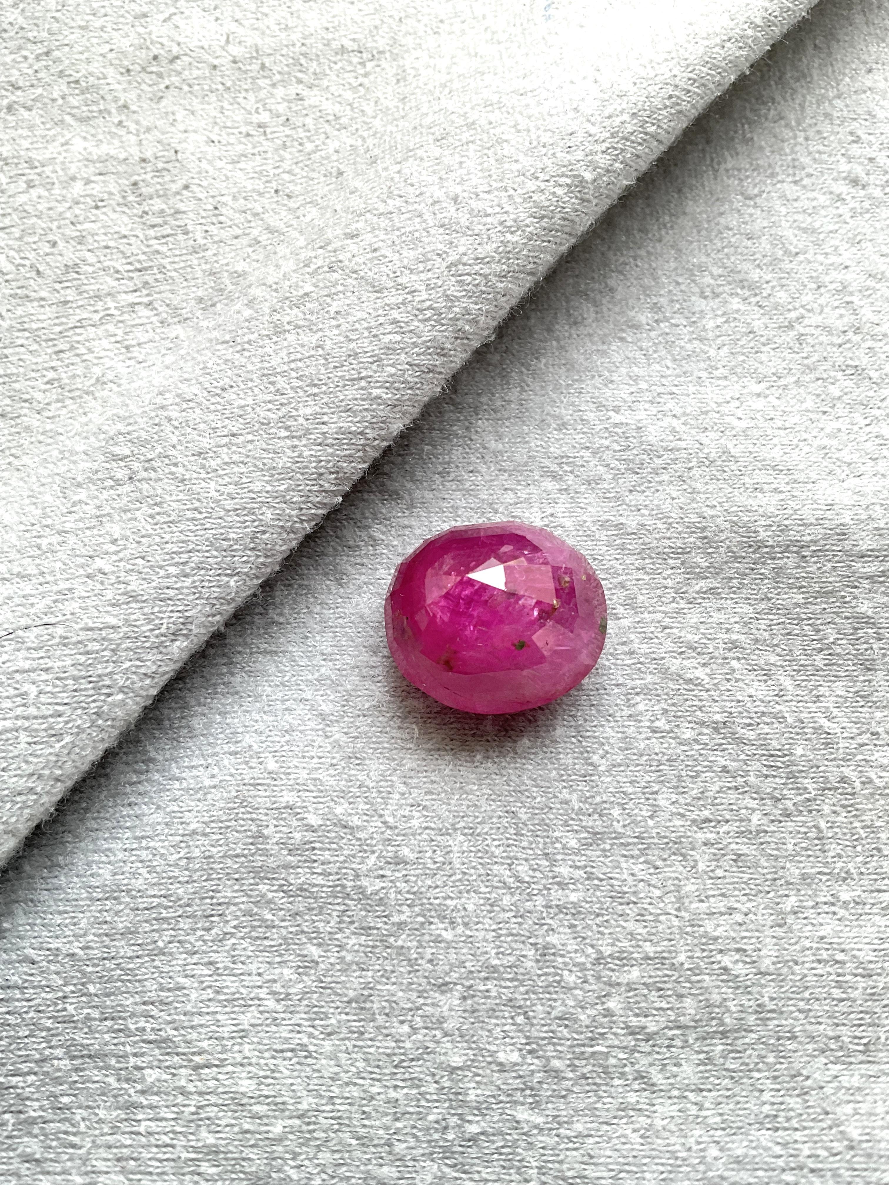 Certified 22.51 carats No Heat Burmese Ruby Oval Faceted Cutstone Natural gem Neuf - En vente à Jaipur, RJ