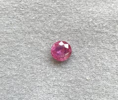 Certified 2.31 Carats Mozambique Ruby Round Faceted Cutstone No Heat Natural Gem