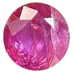 Certified 2.31 Carats Mozambique Ruby Round Faceted Cutstone No Heat Natural Gem