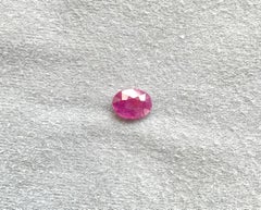Certified 2.36 Carats Mozambique Ruby Oval Faceted Cut stone No Heat Natural Gem
