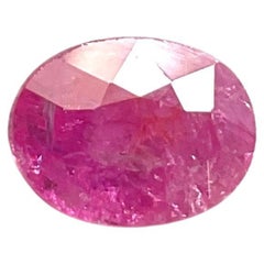 Certified 2.36 Carats Mozambique Ruby Oval Faceted Cut stone No Heat Natural Gem