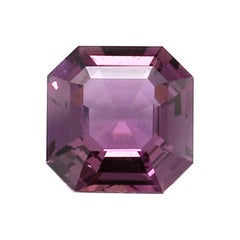 2.40 Carat Naturel, Purple Asscher Cut Sapphire