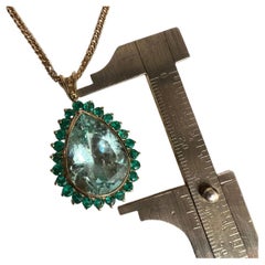 Certified 24.19 Carat Emerald Pendant