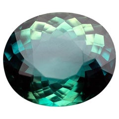 Certified 24.47 Carat Green Apatite Gemstone