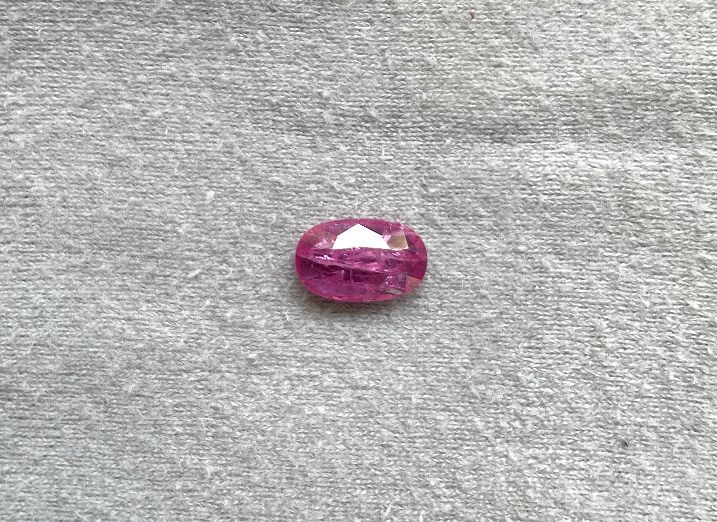 Certified 2.47 Carats Mozambique Ruby Oval Faceted Cut stone No Heat Natural Gem

Weight: 2.47 Carats
Size:  11x7x3 MM
Pieces: 1
Shape: Faceted Oval cut stone