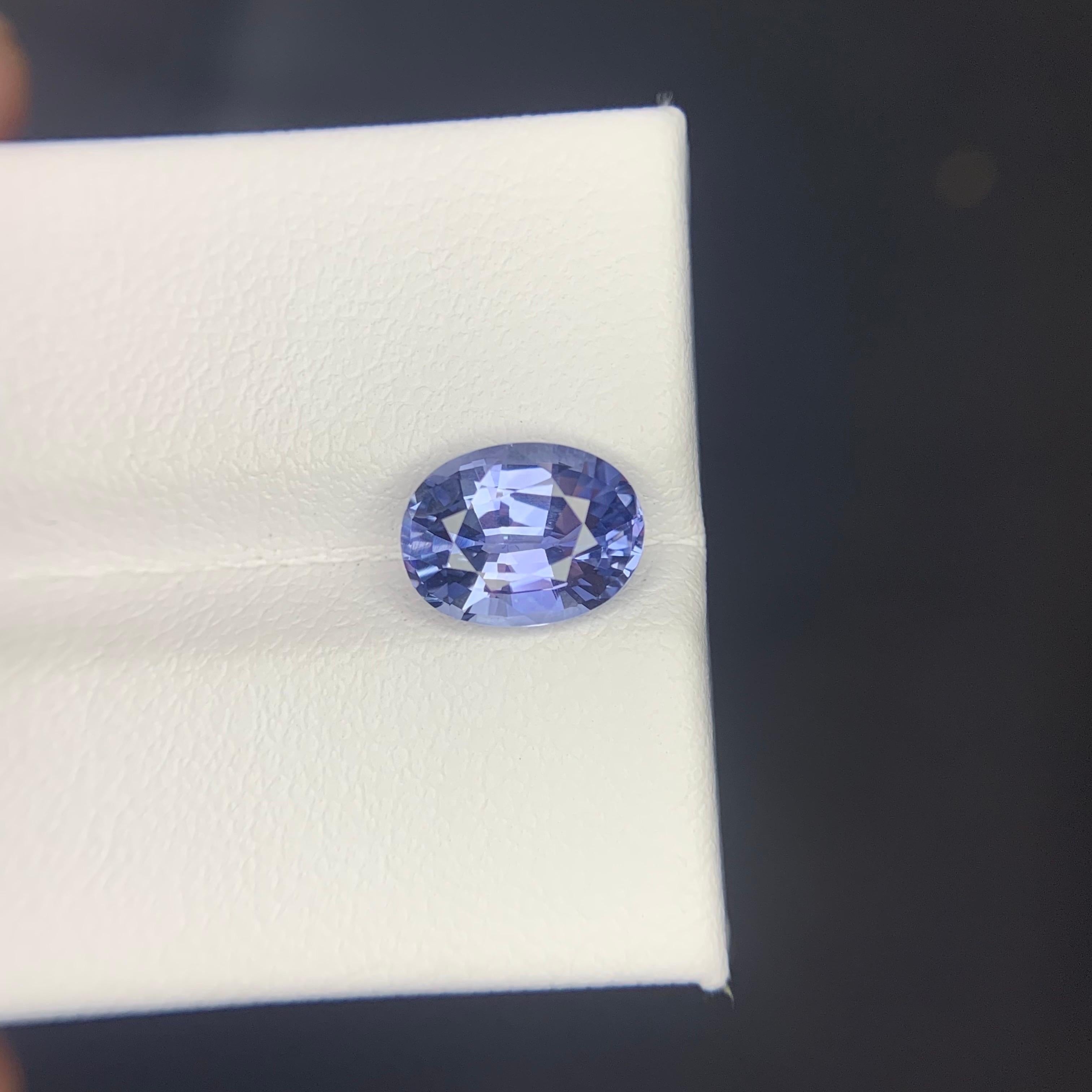 Zertifizierte 2,51 Karat natürlichen losen blauen Saphir Oval Form Edelstein aus Madagaskar im Angebot 4