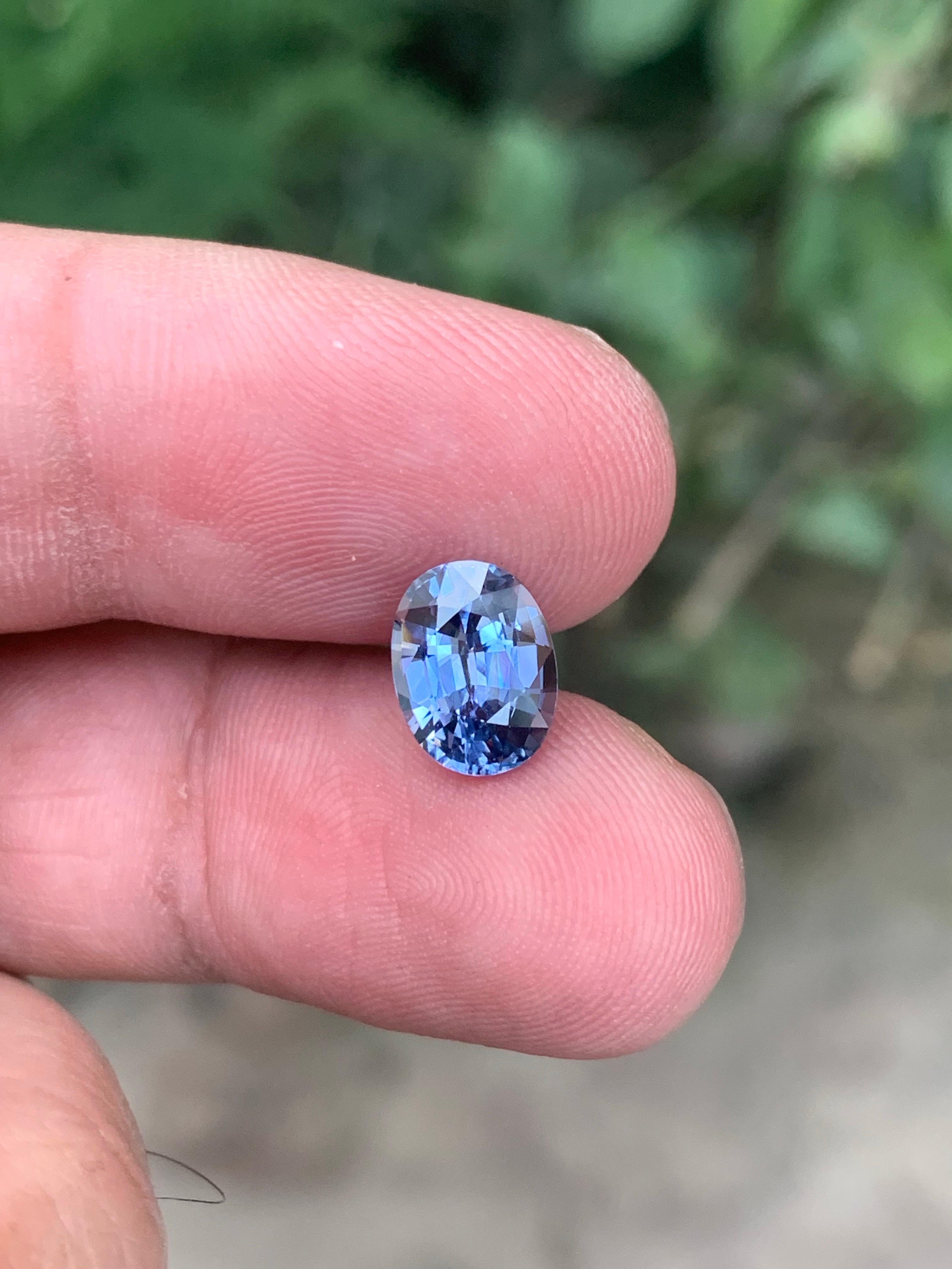 Zertifizierte 2,51 Karat natürlichen losen blauen Saphir Oval Form Edelstein aus Madagaskar im Angebot 3