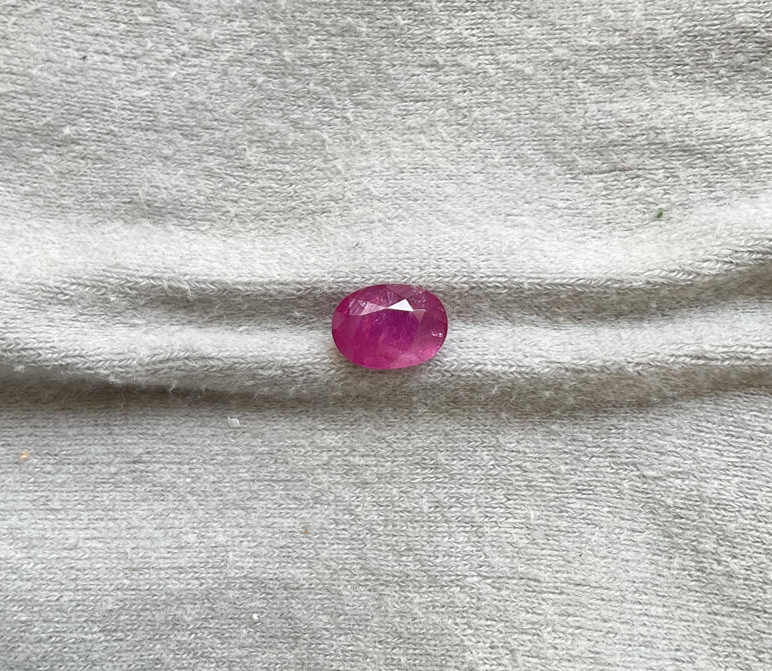 Certified 2.53 Carats Mozambique Ruby Oval Faceted Cut stone No Heat Natural Gem

Weight: 2.53 Carats
Size:   9x6x4 MM
Pieces: 1
Shape: Faceted Oval cut stone