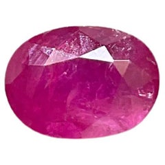Zertifiziert 2.53 Karat Mosambik Rubin Oval Facettenschliff Stein keine Hitze natürlichen Edelstein