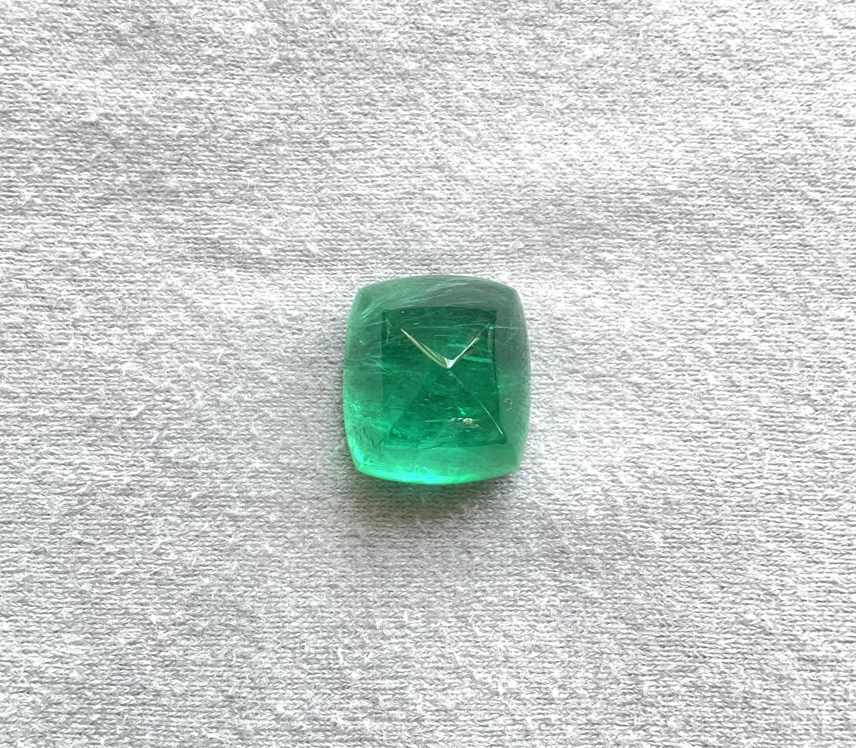 25.38 Carats Zambian Emerald Sugarloaf Cabochon Top Quality Natural Gemstone
Minor OIL
Gemstone - Emerald
Weight: 25.38 Carats
Size: 17x15x13 MM
Quantity: 1
Shape: Sugarloaf