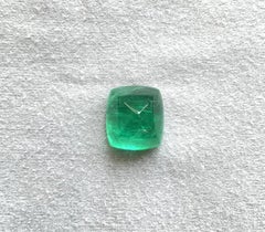 Certified 25.38 Cts Zambian Emerald Sugarloaf Cabochon Top Quality Natural Gem