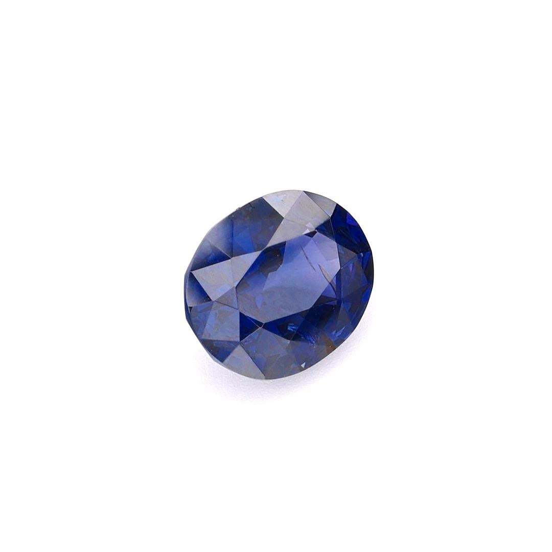 Women's or Men's Certified 2.55 Ct No heat Royal Blue Sapphire Ceylon Origin Ring Gemstone  For Sale