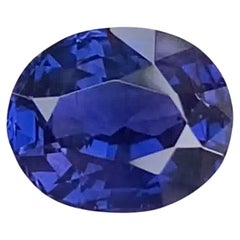 Bague d'origine de Ceylan saphir bleu royal certifié 2,55 carats sans chaleur 