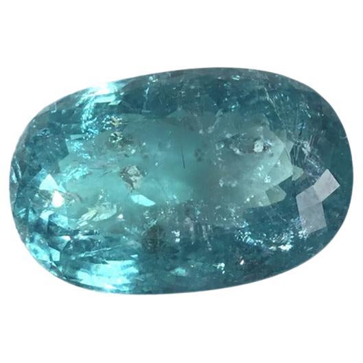 Certified 25.56 Carats Paraiba Tourmaline Big Size Cut Stone For Sale