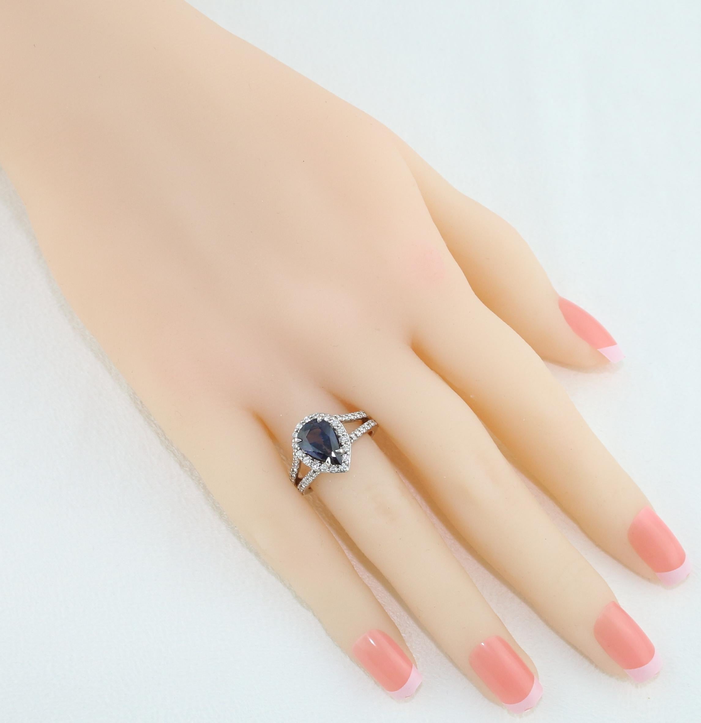 violet diamond ring