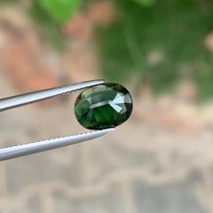 Certified 2.57 Carat Natural Loose Bluish Green Sapphire Oval Shape Gemstone