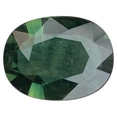 Certified 2.57 Carat Natural Loose Bluish Green Sapphire Oval Shape Gemstone