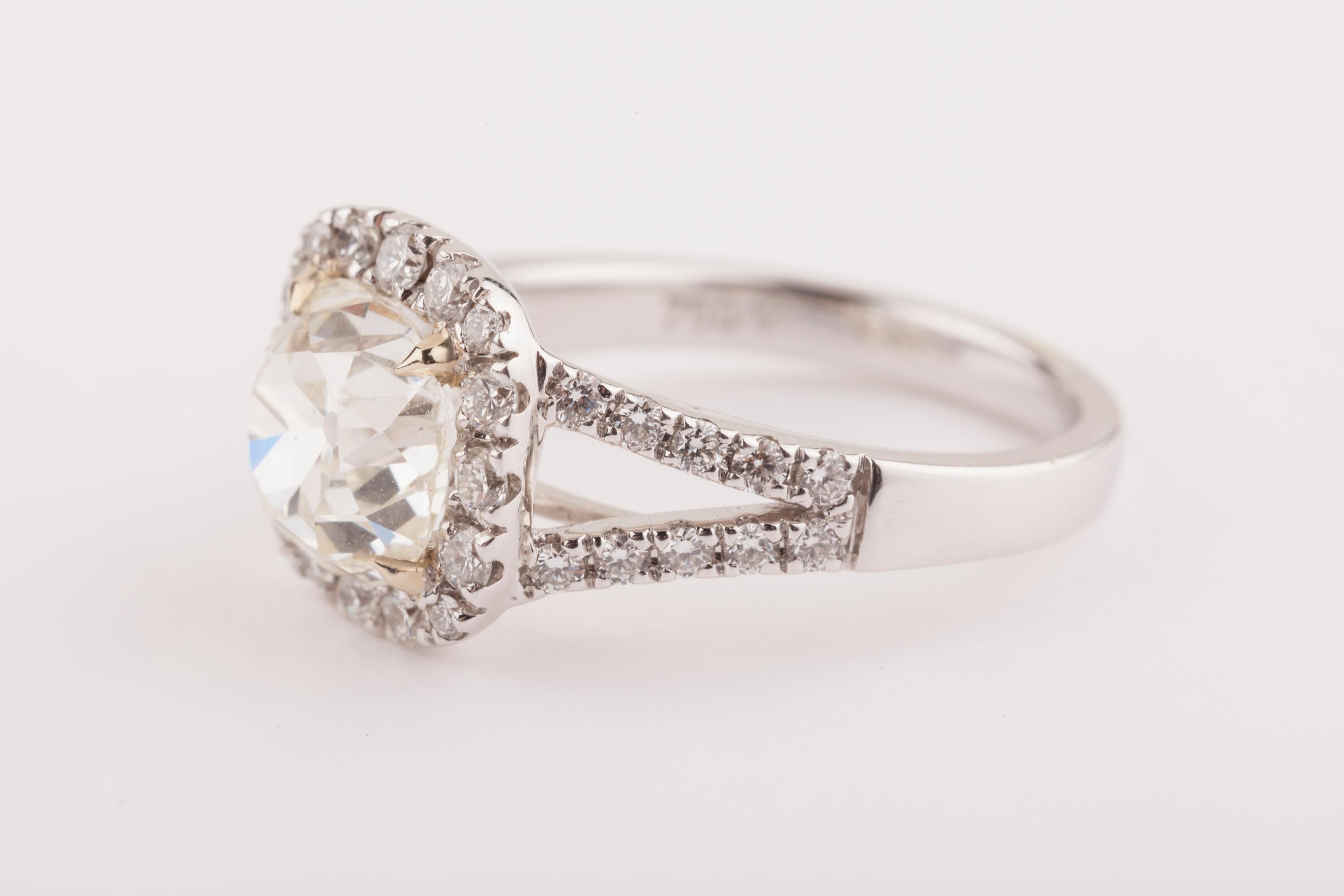 Certified 2.61 Carat Diamond Engagement Ring 5