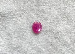 Certified 2.64 Carats Mozambique Ruby Oval Faceted Cut stone No Heat Natural Gem
