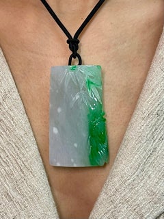 Certified 266cts Jadeite Cicada Pendant, Long Life & Immortality, Imperial Green