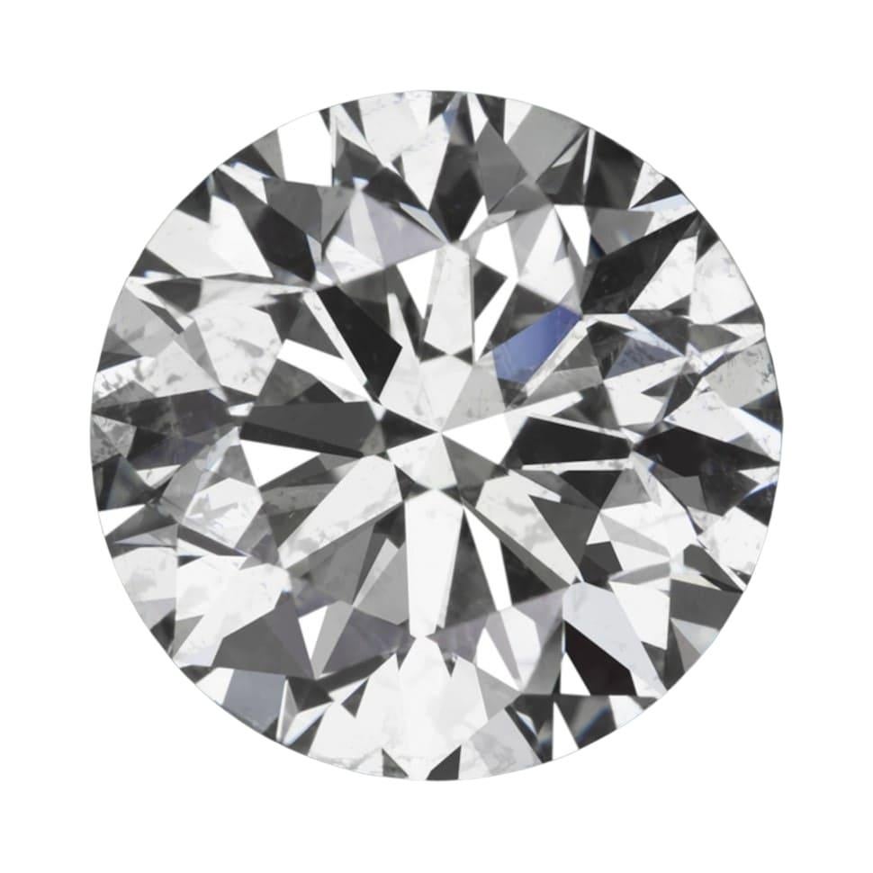 Modern Certified 2 Carat Round Brilliant Cut Diamond Ring