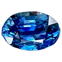 Certified 2.74 carats Blue Sapphire Stone Oval Cut Natural Sri Lankan Gemstone