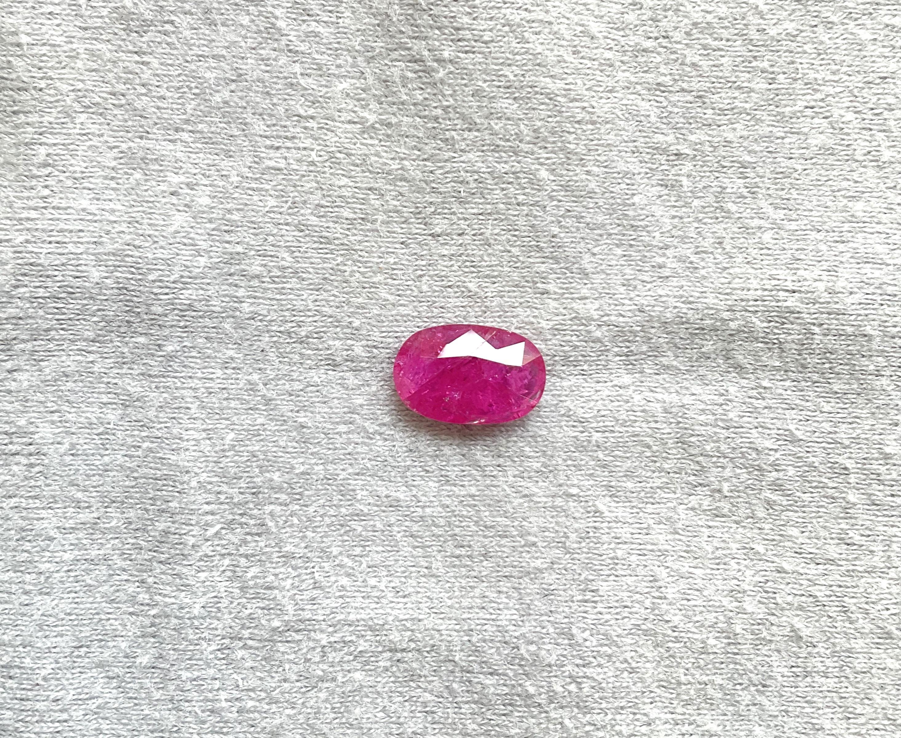 Certified 2.88 Carats Mozambique Ruby Oval Faceted Cut stone No Heat Natural Gem

Weight: 2.88 Carats
Size: 11x7x3 MM
Pieces: 1
Shape: Faceted Oval cut stone