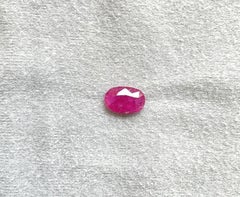 Certified 2.88 Carats Mozambique Ruby Oval Faceted Cut stone No Heat Natural Gem
