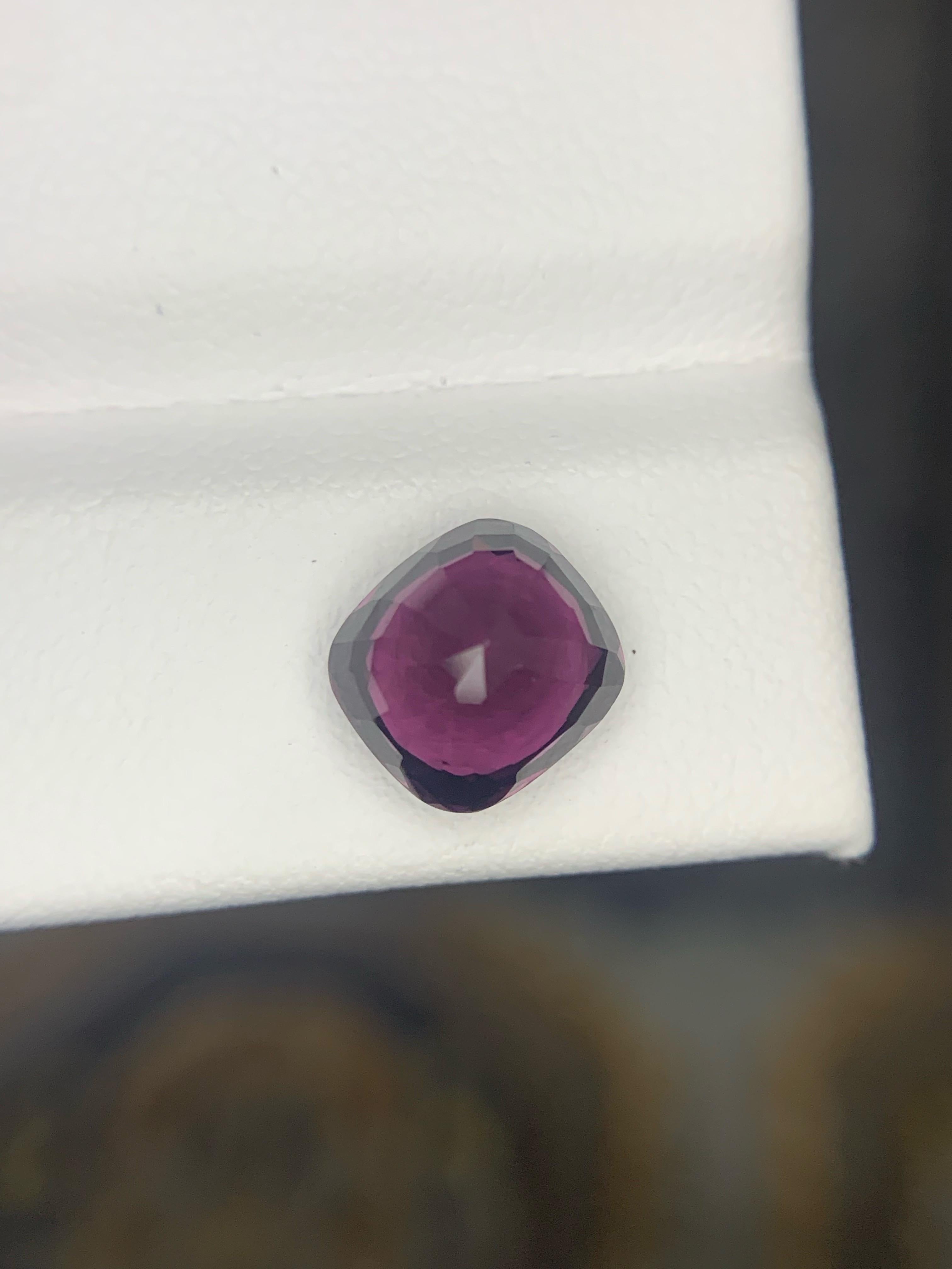 Certified 2.92 Carat Natural Loose Purple Spinel Gemstone From Tanzania en vente 4
