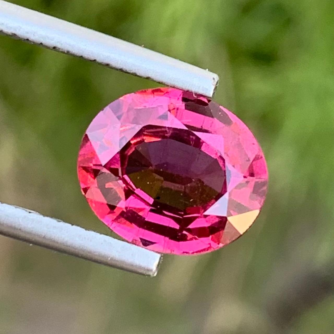 
Loose Rhodolite Garnet 
Weight: 2.95 Carat 
Dimension: 10 x 8.4 x 4.4 Mm 
Certificate:  Available 
Origin: Africa 
Colour: Red 
Shape : Oval 


Rhodolite Garnet, a gemstone with a romantic name derived from the Greek words 