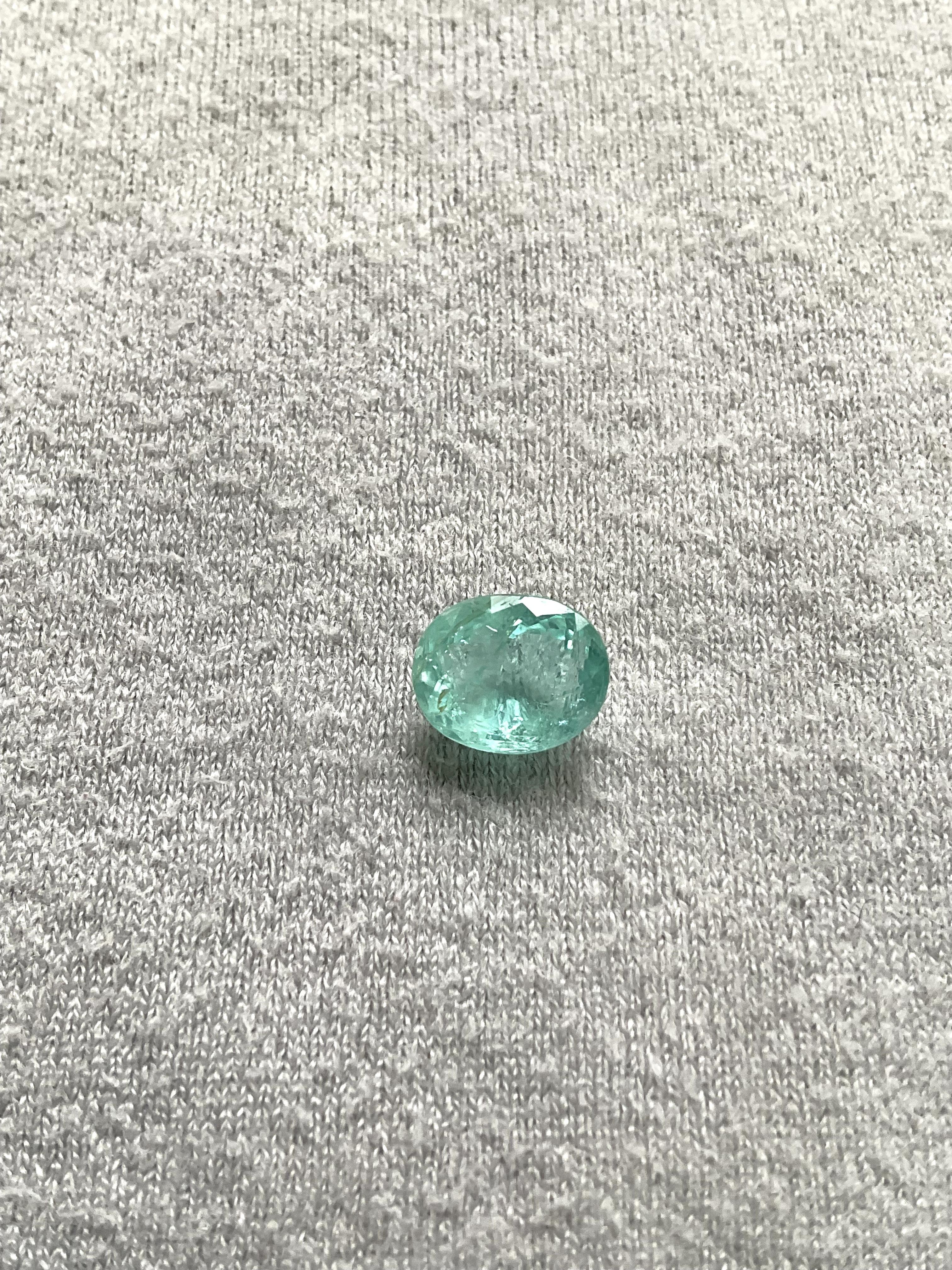 Certified 2.96 Carats Blue Paraiba Tourmaline Oval Cut Stone for Fine Jewelry In New Condition For Sale In Jaipur, RJ