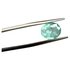 Pierre de tourmaline bleue Paraiba taille ovale certifiée de 2.96 carats pour la bijouterie d'art