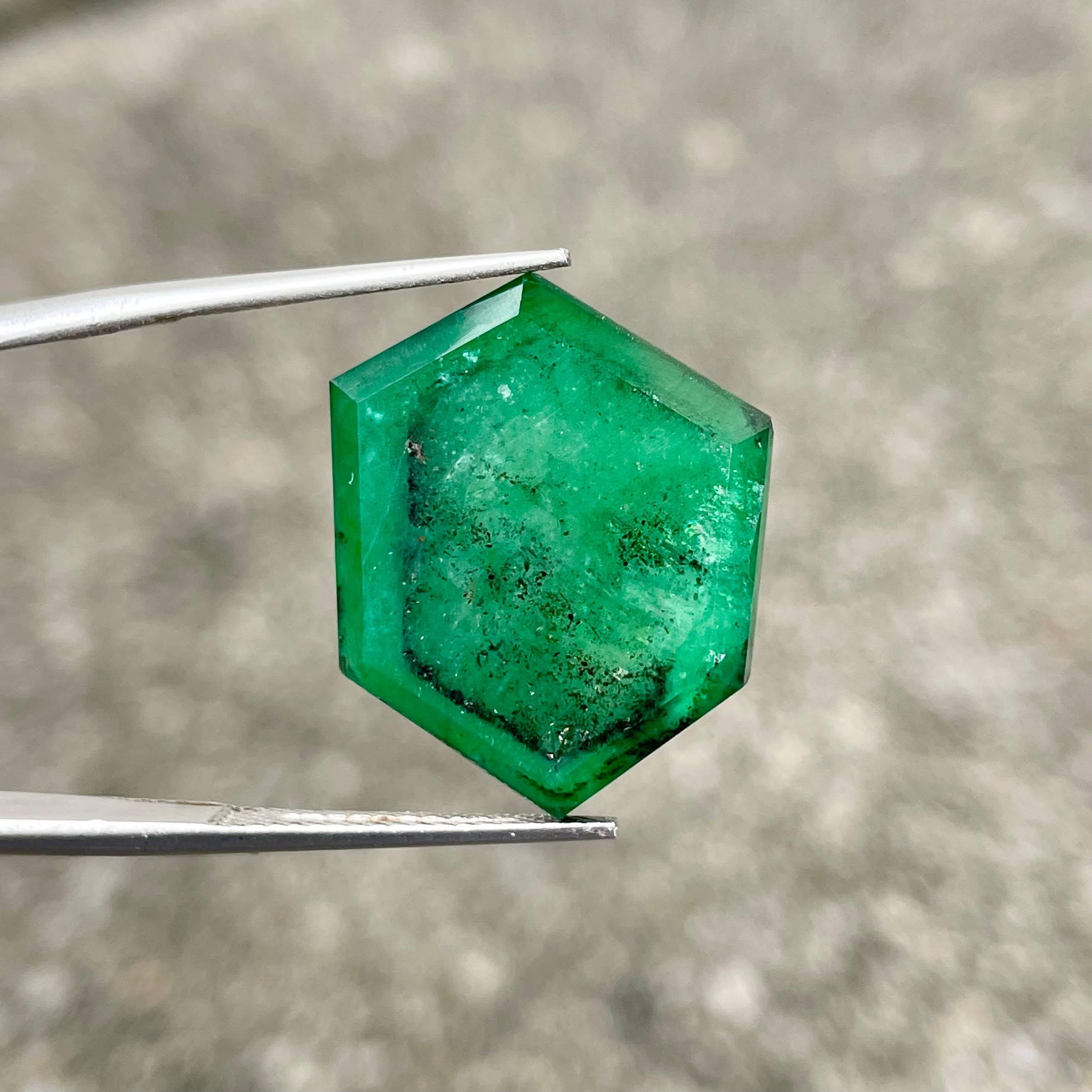 Certifié 29.9 carats Swat Emerald Sliced Pair Natural Pakistani Gemstone Neuf - En vente à Bangkok, TH