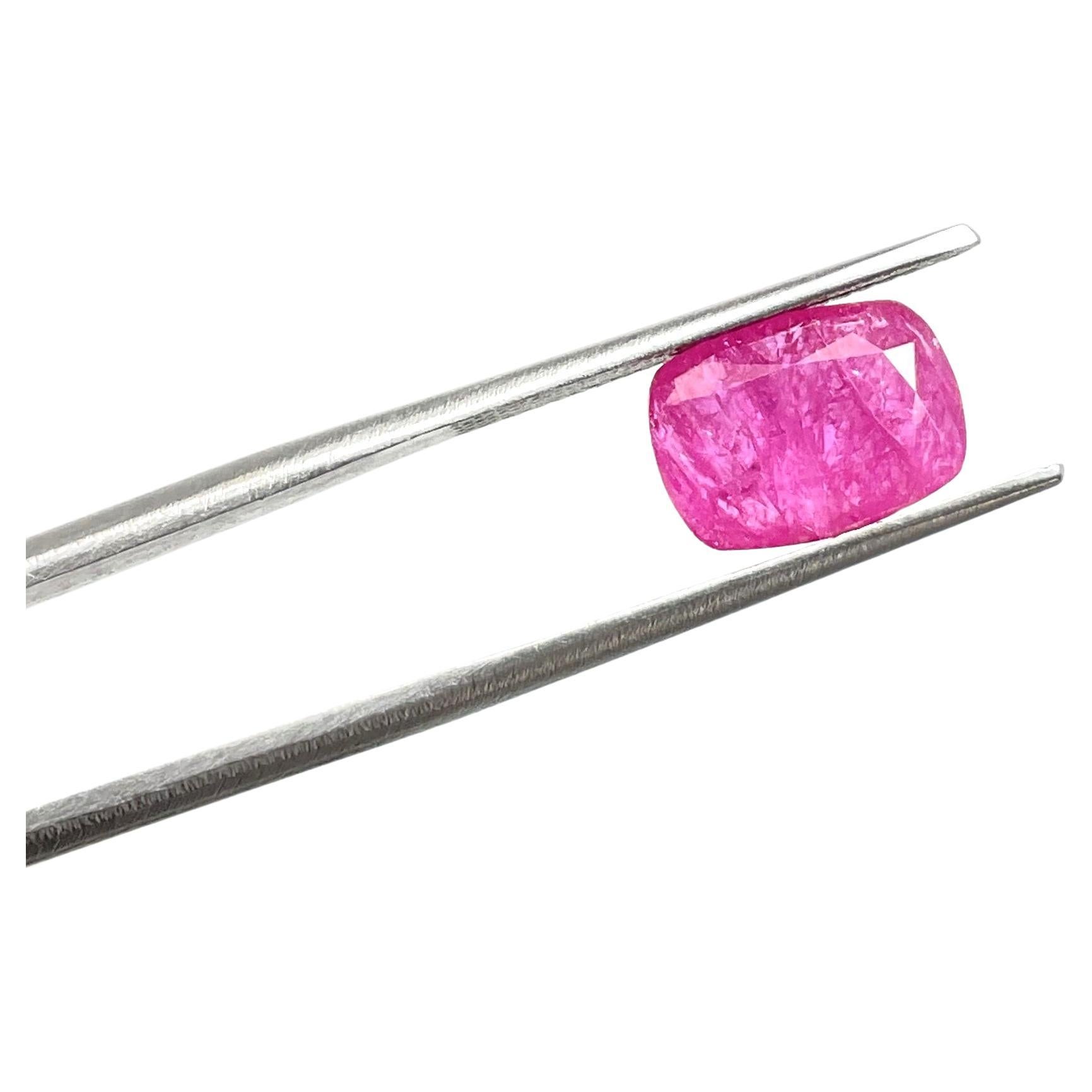 Certified 3.04 Carats Mozambique Ruby Cushion Faceted Cut stone No Heat Natural

Gemstone - Ruby
Weight: 3.04 Carats
Size: 10.6x7.78x2.96 MM
Pieces: 1
Shape: Faceted cushion cut stone