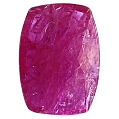 Certified 3.09 Carats Mozambique Ruby Cushion Faceted Cut stone No Heat Natural