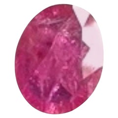 Certified 3.11 carats ruby no heat oval cutstone mozambique origin