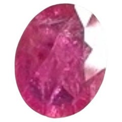 Certified 3.11 carats ruby no heat oval cutstone mozambique origin