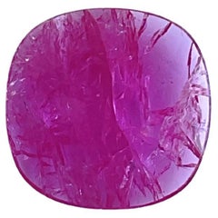 Rubí de Mozambique certificado de 3.13 quilates Piedra tallada facetada en cojín Sin calor Natural