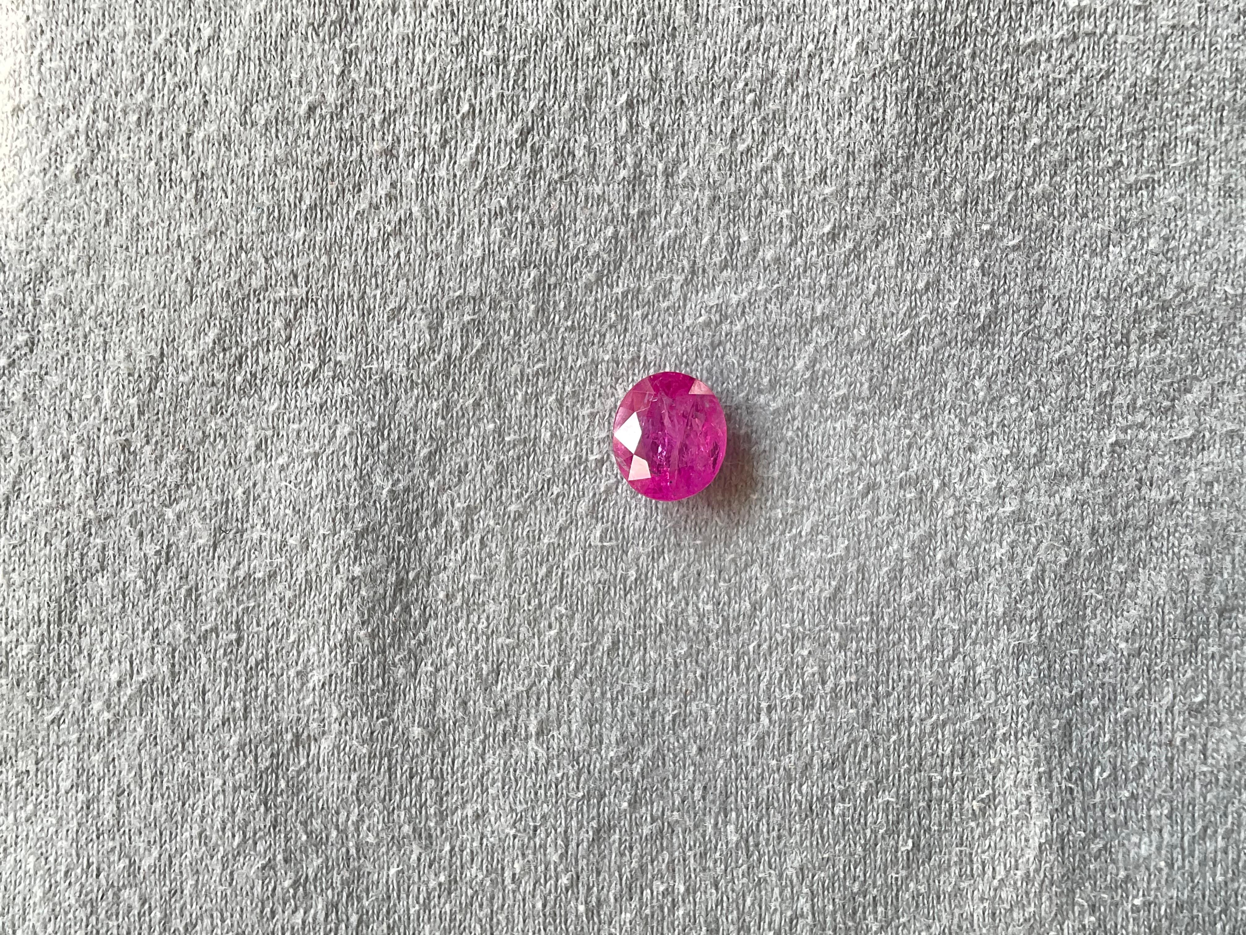 As we are auction partners at Gemfields, we have sourced these rubies from winning auctions and had cut them in our in house manufacturing responsibly.

Weight: 3.18 Carats
Size: 10x8.5x4 MM
Pieces: 1
Shape: Faceted Oval cut stone