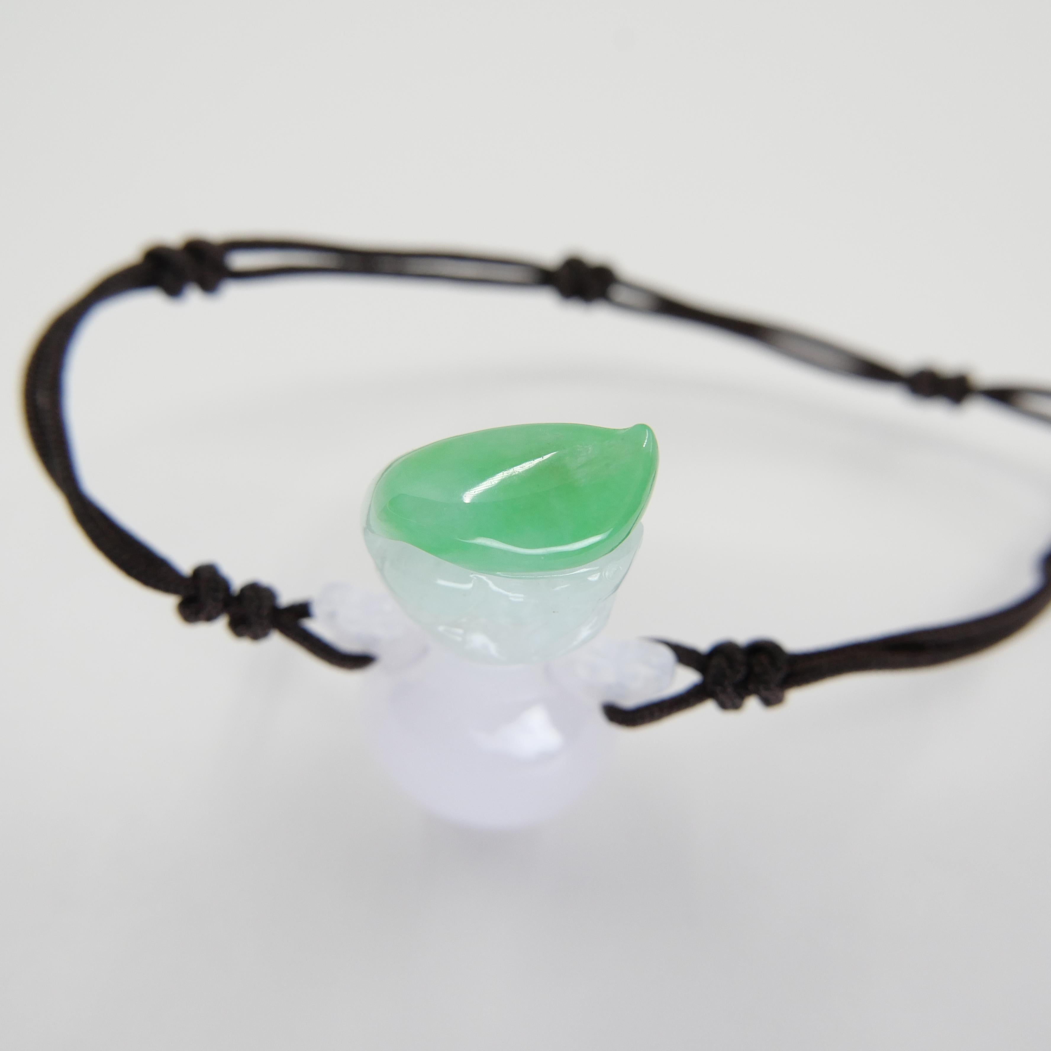 Colgante de Jade Certificado Botella de Perfume, Botella de Rapé, Funcional. 22 mm x 18 mm Primer corte en venta