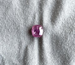 Certified 3.28 Carats Mozambique Ruby Cushion Faceted Cut stone No Heat Natural