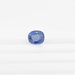 Certified 3.34 Carat Ceylon Sri Lanka Cushion Natural Blue Sapphire
